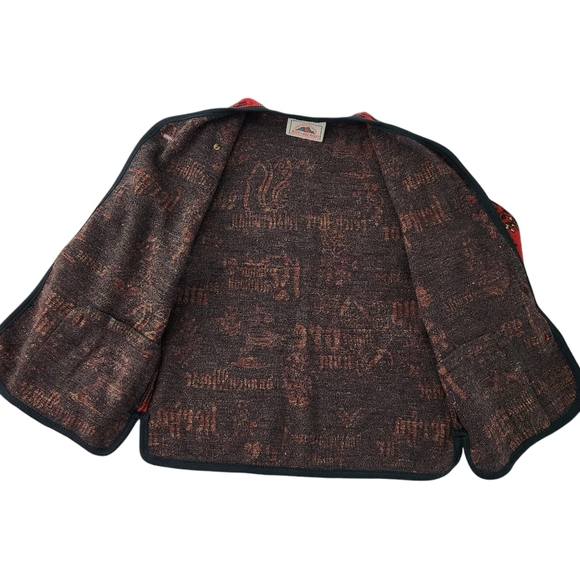 KITZ-PICHLER Vintage 100% Wool Austrian women's Sweater Cardigan Medium - Picture 9 of 16